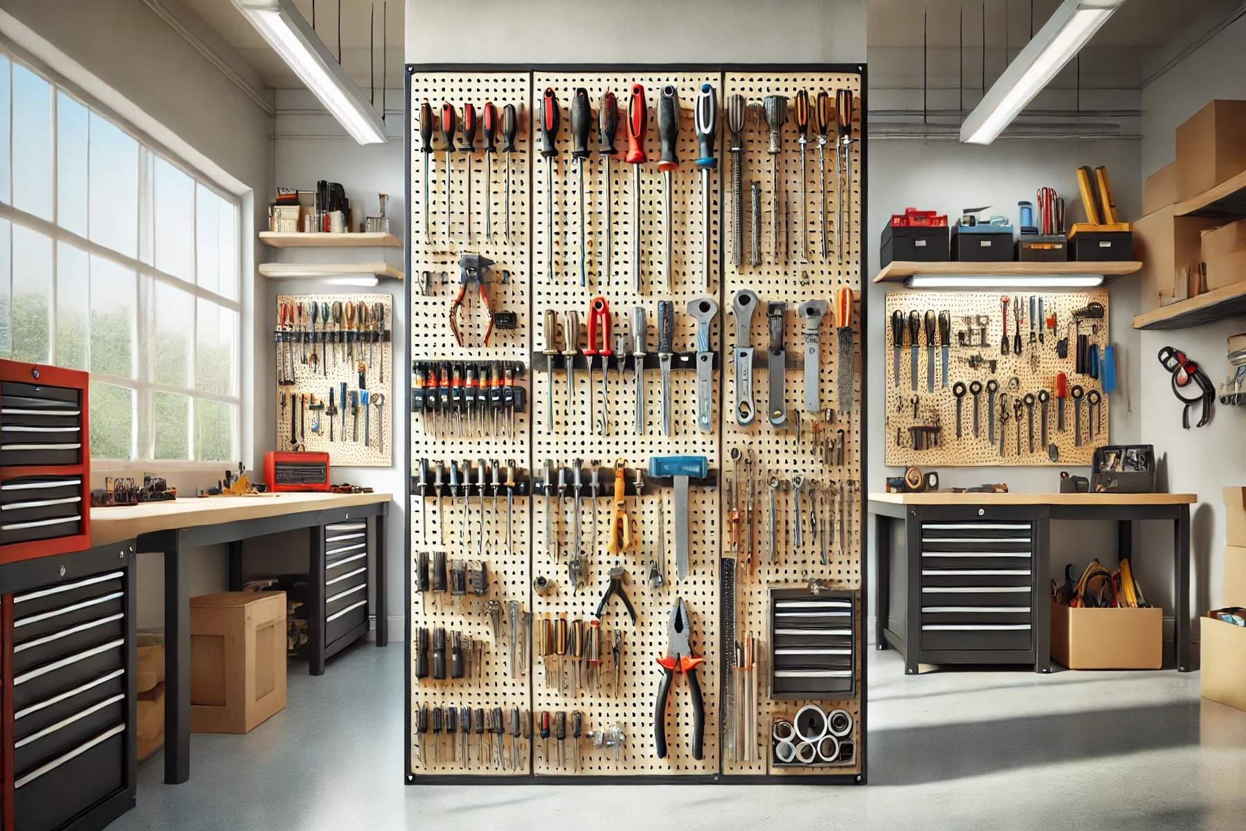 paneles perforados para herramientas