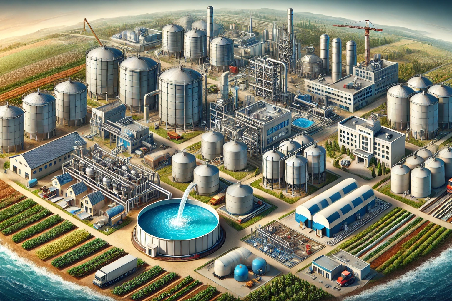 tanques de almacenamiento de agua