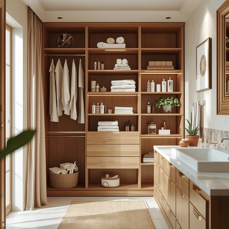 Lee más sobre el artículo Clóset de Baño a la Medida: Una Solución Personalizada para tu Hogar