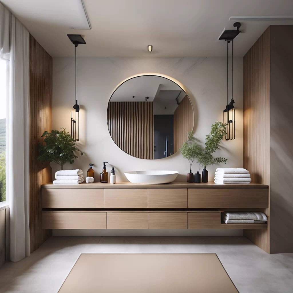 Closet de baño cuadro