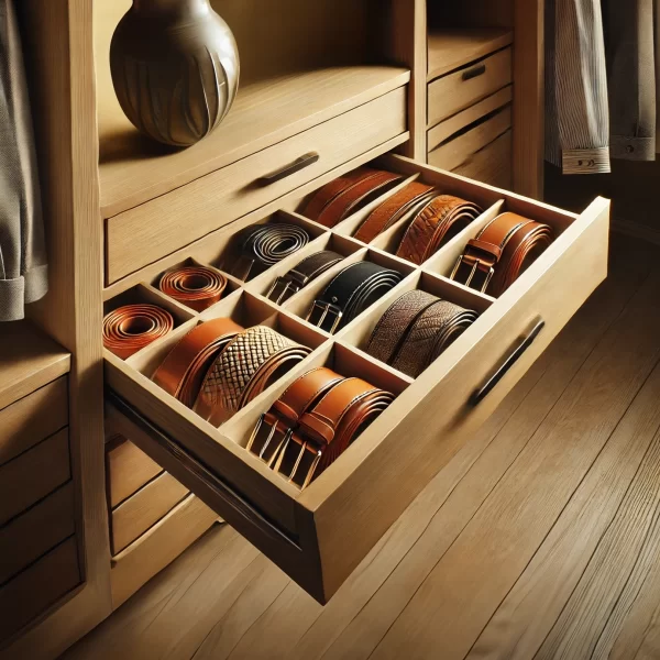 Como guardar cinturones cuadro