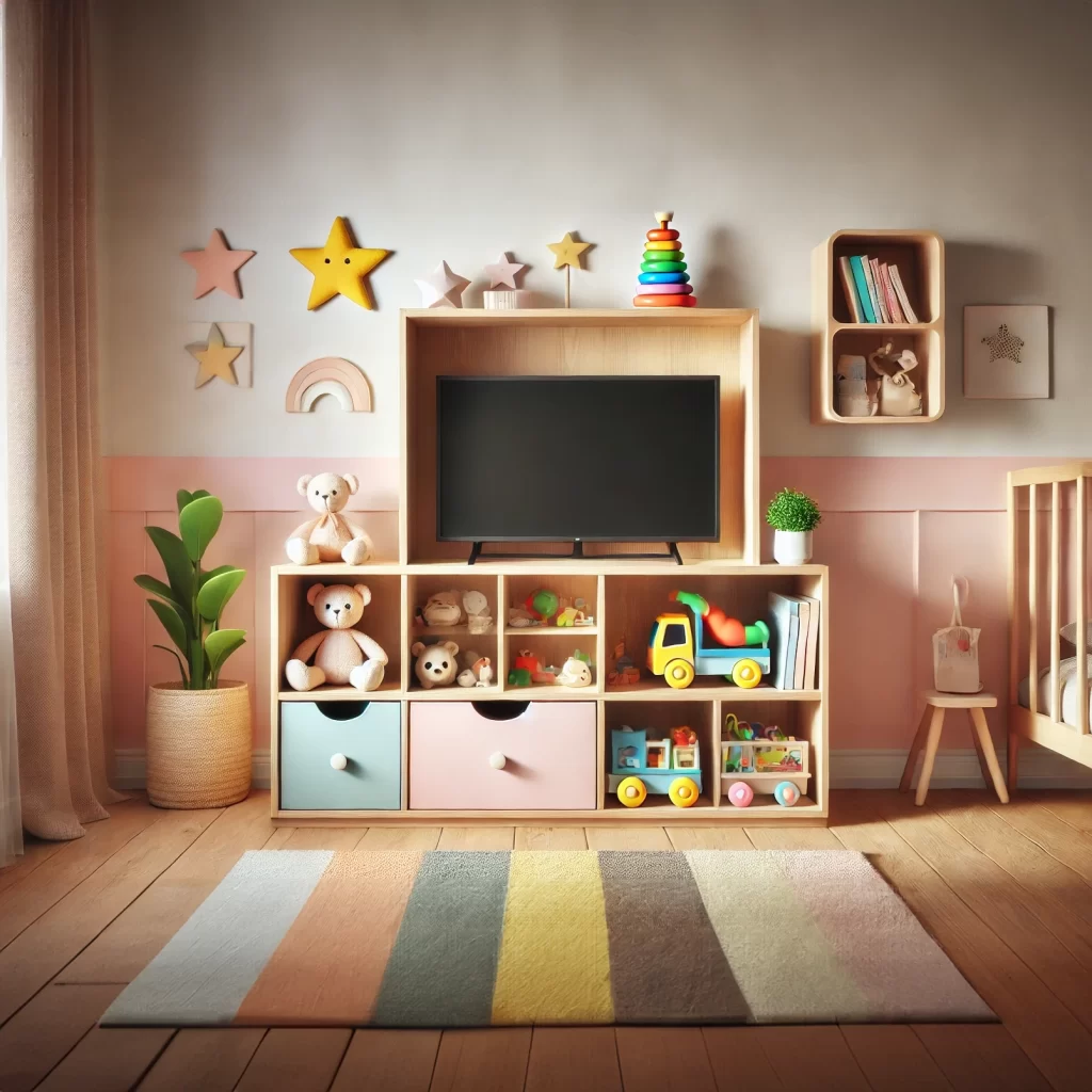 Lee más sobre el artículo Jugueteros de Madera para TV: La Solución para Ordenar el Cuarto de los Niños