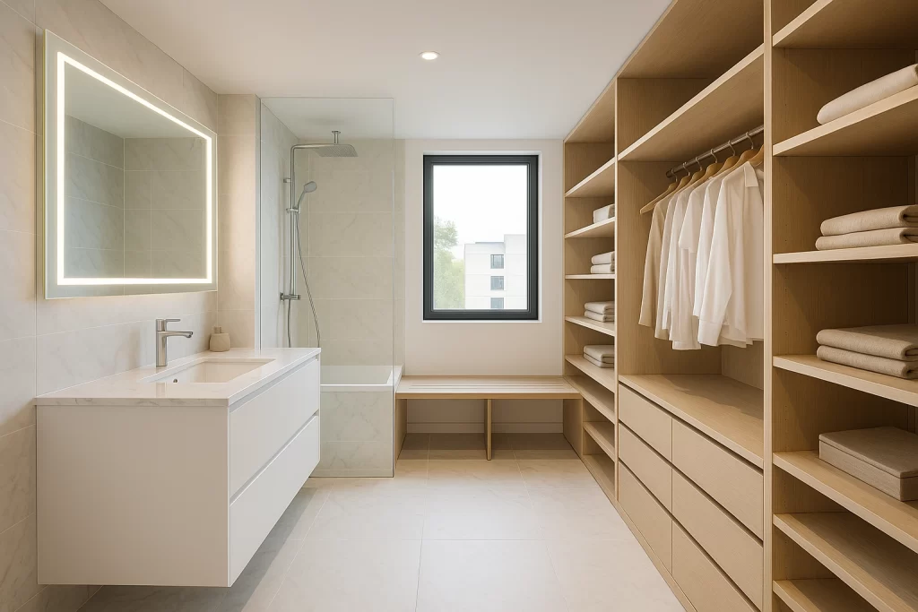 Baño con vestidor portada