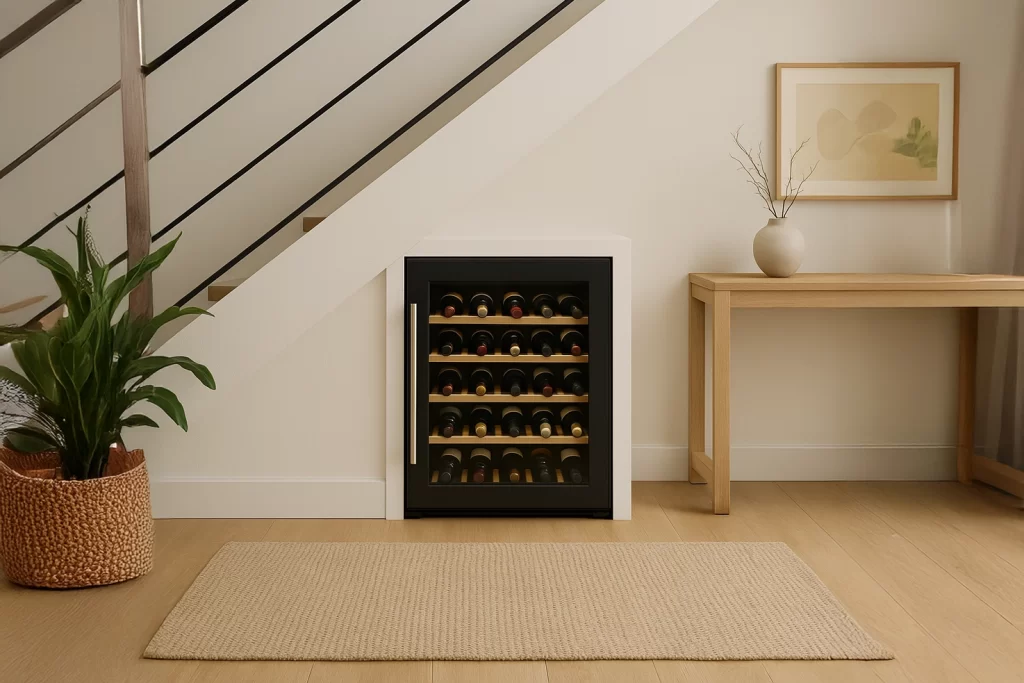Donde guardar el vino en casa bajo la escalera