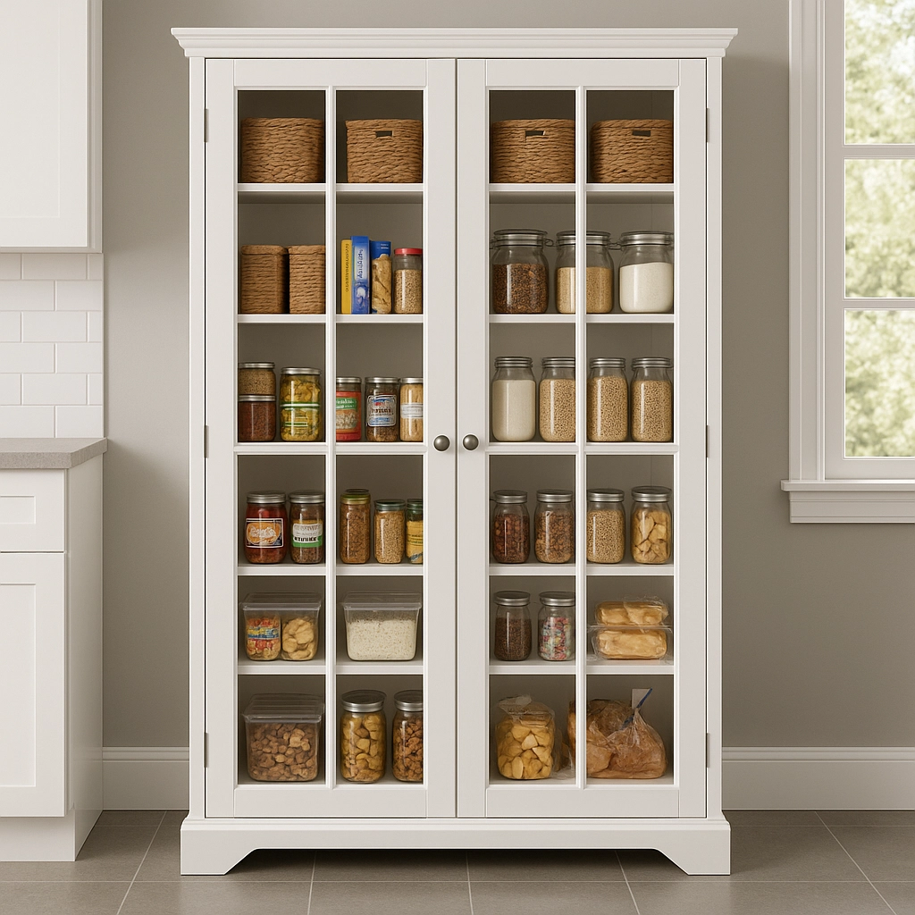 Muebles con puertas de vidrio