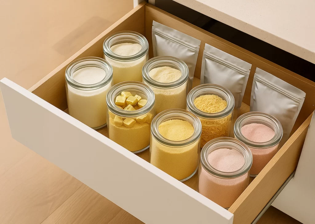 Alimentos de emergencia en polvo