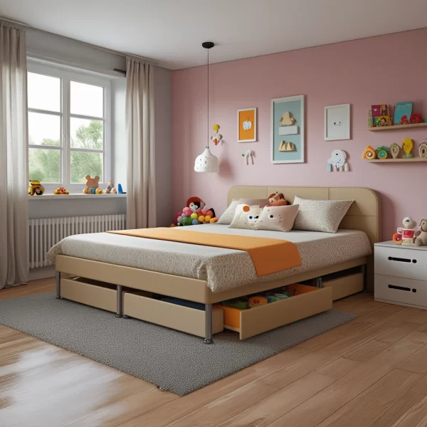 Cama con Almacenamiento cuadro