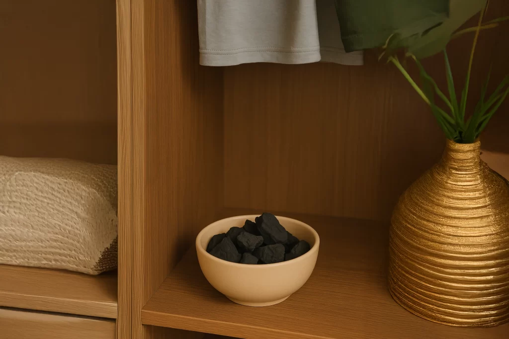 Carbon para eliminar la humedad del closet
