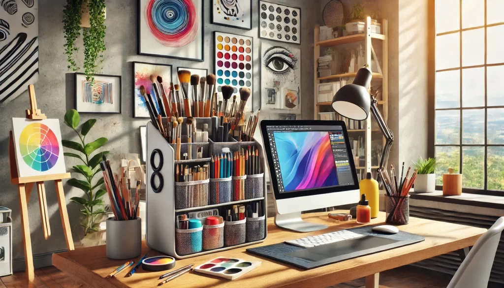 Organizador de escritorio creativo