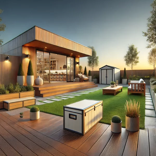 Almacenamiento exterior resistente al agua cuadro