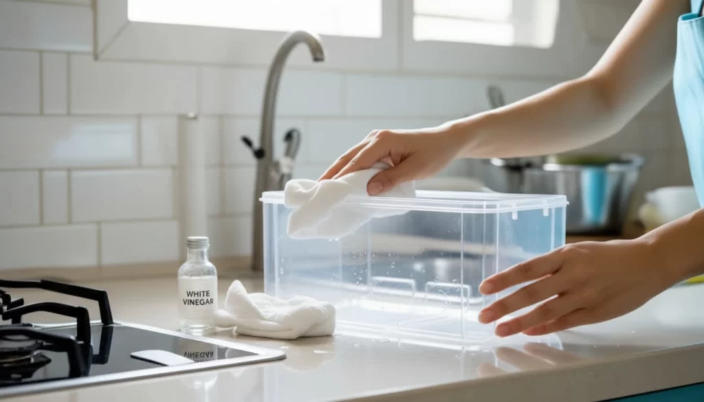 Organizador de refrigerador limpieza