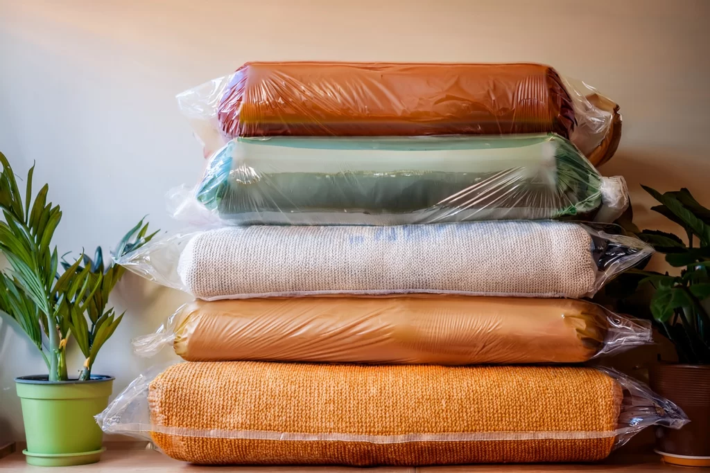 Ropa en bolsas al vacio