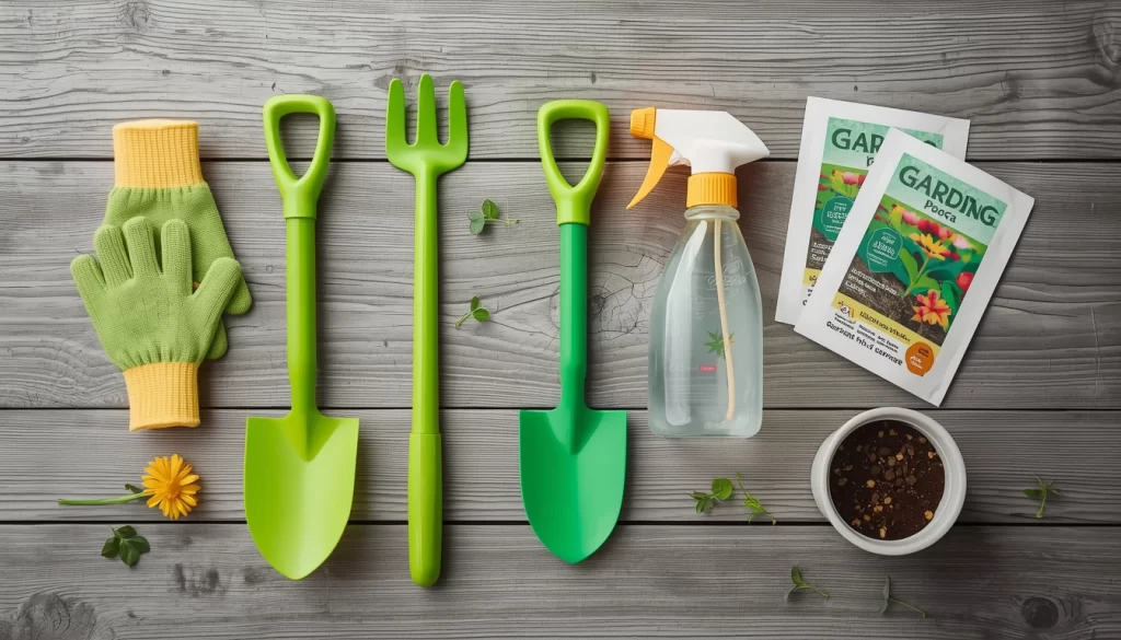 Herramientas para huerto en casa para niños