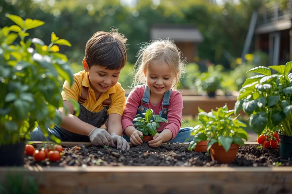 Huerto en casa para niños