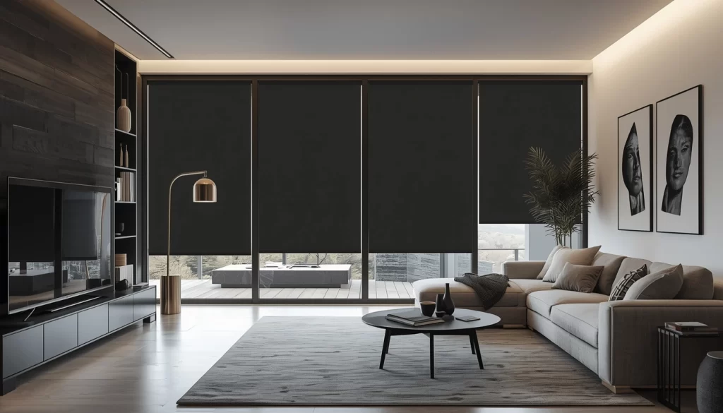 Cortinas black out en la sala