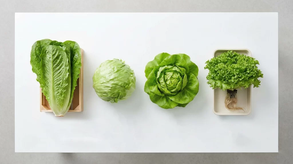 Tipos de lechuga varias