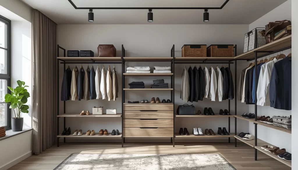 Closet industrial con ventana