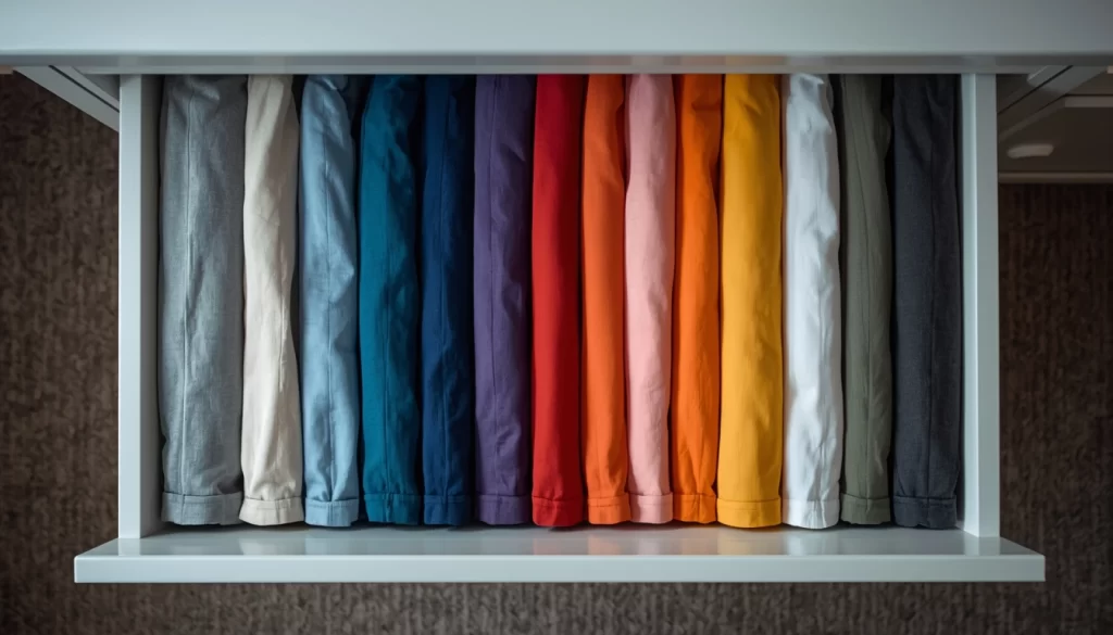 Guardar la ropa en un cajon