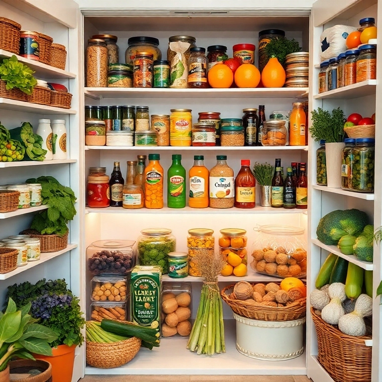 Fotografia de despensa con comida